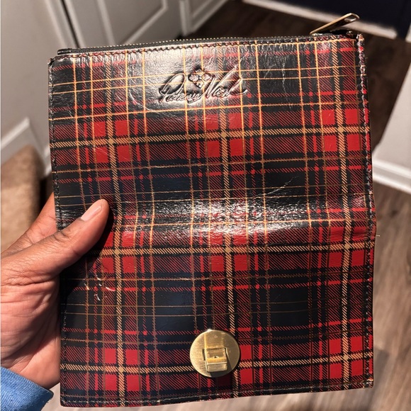 Patricia Nash Red and Black Plaid Wallet - Picture 4 of 5